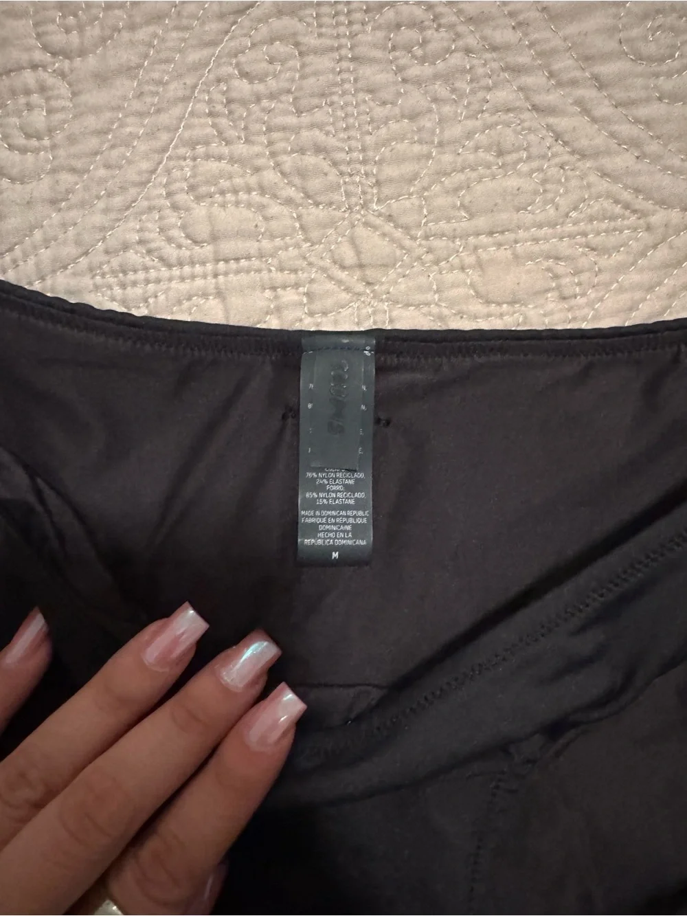 SKIMS Black High Cut Bikini Bottom